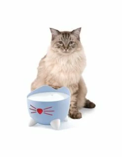 PET VILLAGE Srl Fontana Catit Pixi Blu 2,5 Litri. Ciotole E Dispenser Per Gatti . -Cibo per Cani negozio fontana catit pixi blu 25 l 4