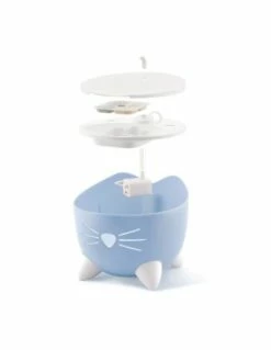 PET VILLAGE Srl Fontana Catit Pixi Blu 2,5 Litri. Ciotole E Dispenser Per Gatti . -Cibo per Cani negozio fontana catit pixi blu 25 l 7
