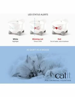 PET VILLAGE Srl Fontana Catit Pixi Verde 2,5 Litri. Ciotole E Dispenser Per Gatti