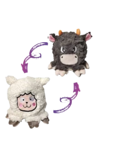 GIMBORN ITALIA S.R.L. Gimdog Double Face Pecora/Toro. Giochi Per Cani