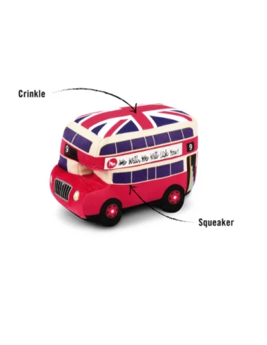 Gioco Play Mezzi Trasporto, Bus Londra Peluche. Giochi Per Cani 4 Gioco Play Mezzi Trasporto, Bus Londra Peluche. Giochi Per Cani - immagine 2