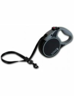 PET VILLAGE Srl Kong Terrain Misura Media 5 Metri. Grigio. Guinzaglio Per Cani