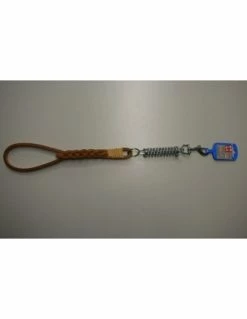 Ferribiella MANIGLIOTTO CUOIO INTRECCIATO C/MOLLA CM.55