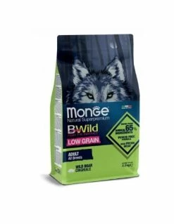 Monge Bwild Low Grain Adult All Breeds Cinghiale Kg.12 Cibo Per Cani