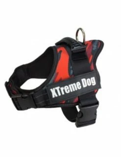 PETT.EXTREME DOG TG.XL CAMOUFLAGE ROSSO ARQUIVET
