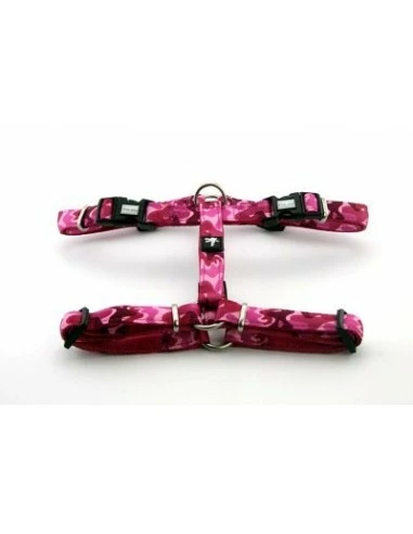 Ferribiella PETTORINA FUXTREME 15MMX45-65CM CAMOUFLAGE ROSA -Cibo per Cani negozio pettorina fuxtreme 15mmx45 65cm camouflage rosa