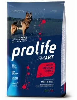 Prolife Smart Adult Beef And Rice Medium/Large Kg.2,5 Cibo Per Cani