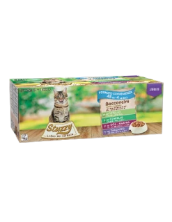 Stuzzy Cat. Multipack Busta Sterilizzato Tacchino Oca Anatra Coniglio 48 X85 Gr . Cibo Umido Per Gatti
